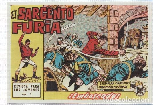 Comics: Ficha tebeo numerada 528: El Sargento Furia, edit Bruguera (dibujo Escandell -