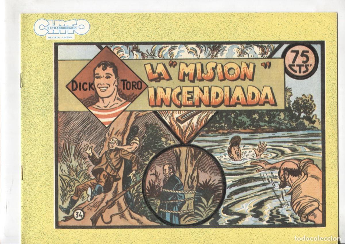 C&oacute;mics: Facsimil: Dick Toro numero 34: La mision incendiada - Dell Acqua - Foto 1