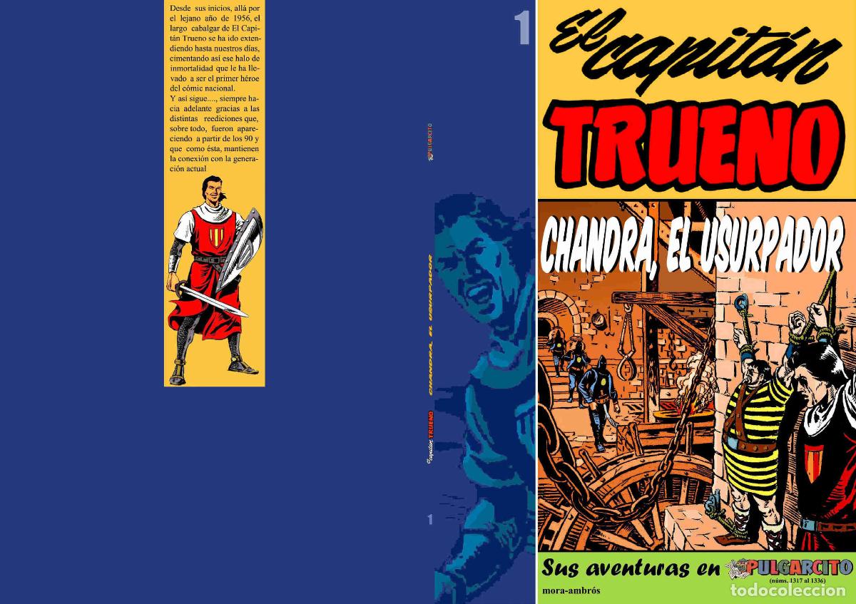 Comics : El Capitan Trueno: sus aventuras en Pulgarcito album numero 01: Chandra el usurpador - Mora-Ambros-B