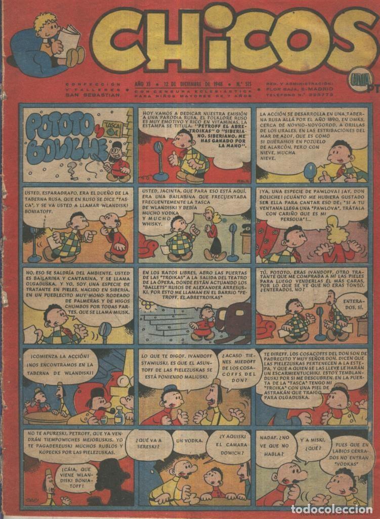 Comics : Chicos de Consuelo Gil numero 515 (procede de tomo desencuadernado) - Varios