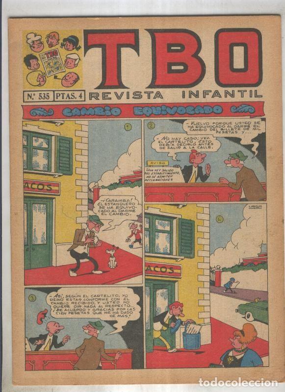 Fumetti: TBO numero 535: Cambio equivocado (Urda), (numerado 2 en trasera) - Varios
