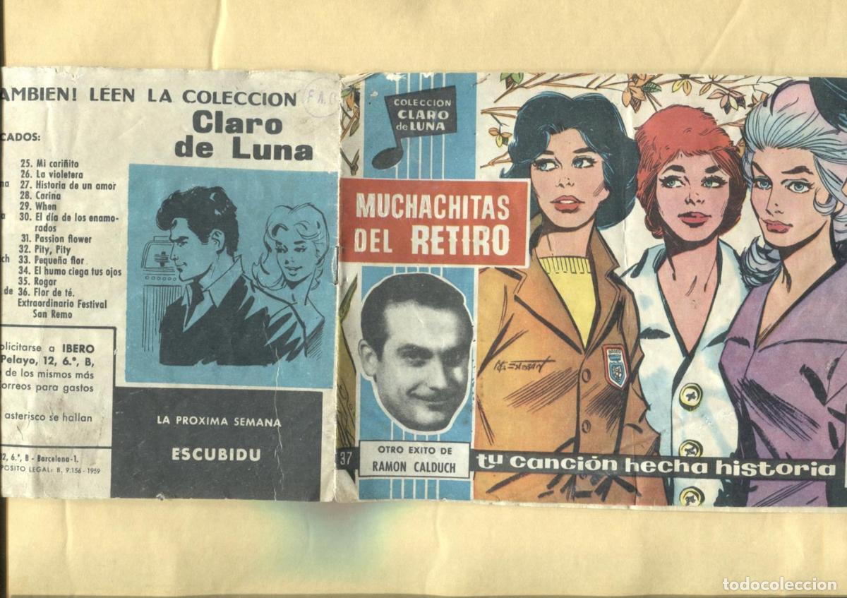 C&oacute;mics: Claro de Luna numero 037: Muchachitas del retiro de Ramon Calduch (numerado 2 en trasera) - Ramon Ca