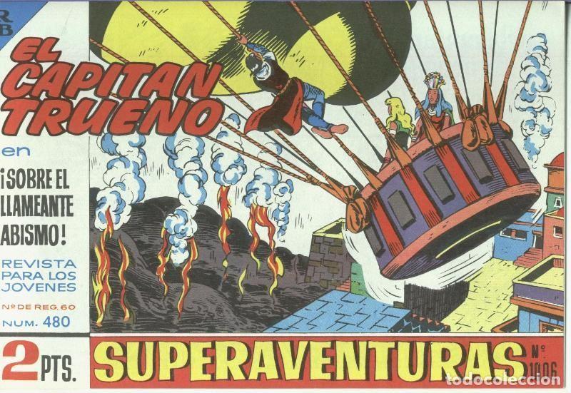 Comics: El Capitan trueno facsimil numero 480: Sobre el llameante abismo - Varios