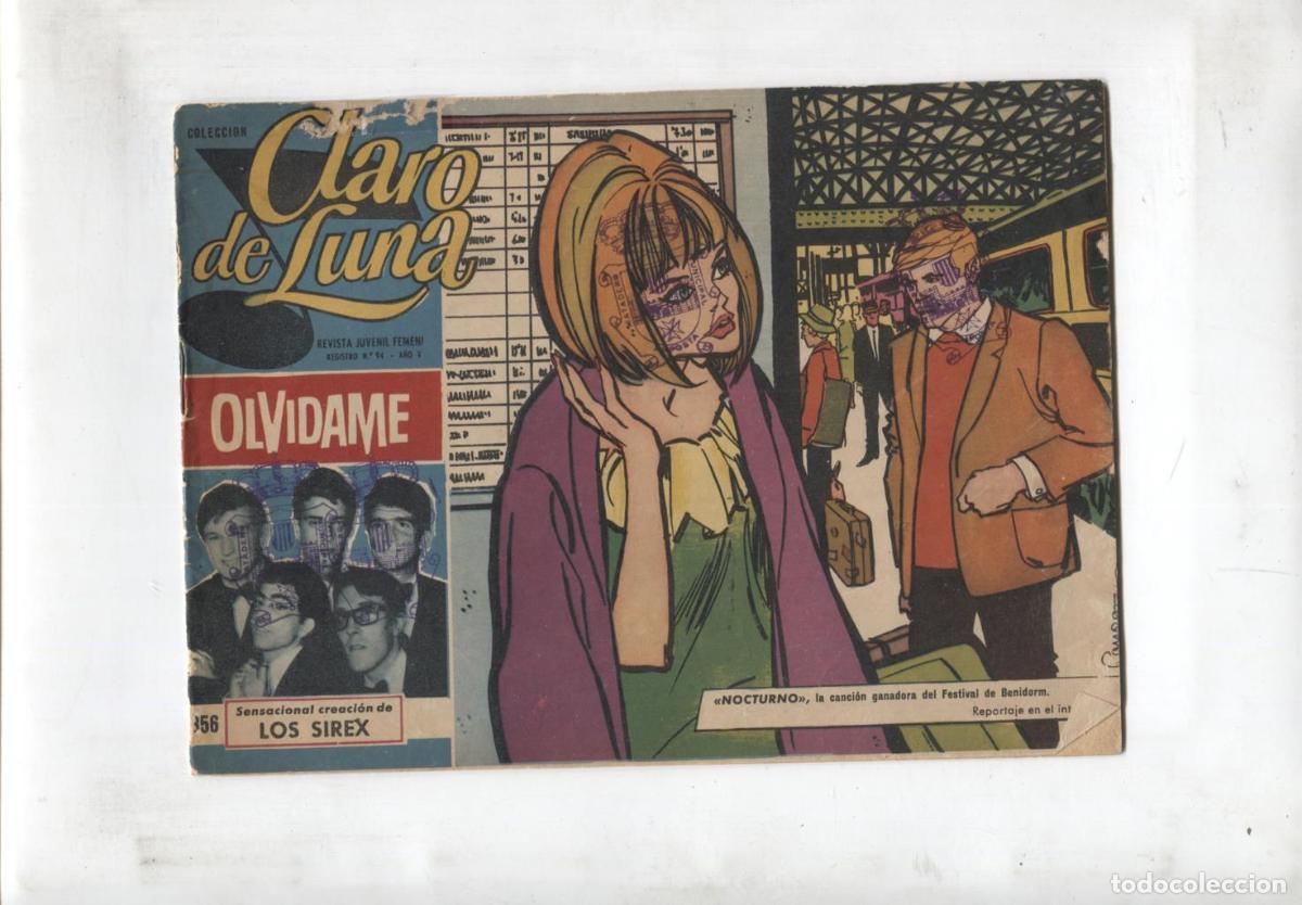 C&oacute;mics: Claro de Luna numero 356: festival de Benidorm (numerado 2 en trasera) - Los Sirex-Antonio Correa