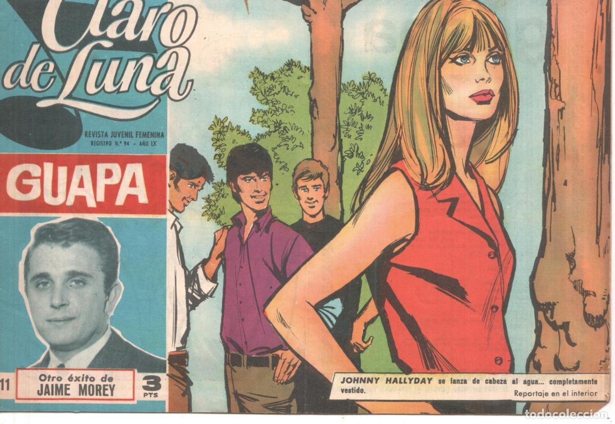 C&oacute;mics: Claro de Luna numero 411: reportaje sobre Johnny Hallyday - Miguel G.Esteban