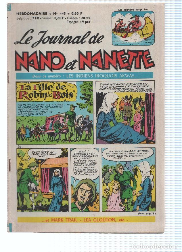 Fumetti: LE JOURNAL DE NANO ET NANETTE, Numero 445: Les Indiens Iroquois Akwas (Chateaudun 1965) - Varios