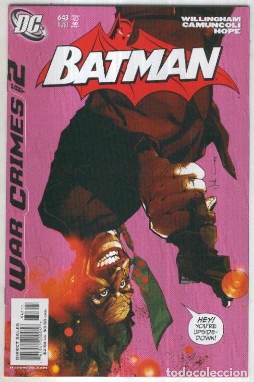 C&oacute;mics: BATMAN Vol.1, No.643: War Crimes 2 (2005) - Judd Winick - Foto 1