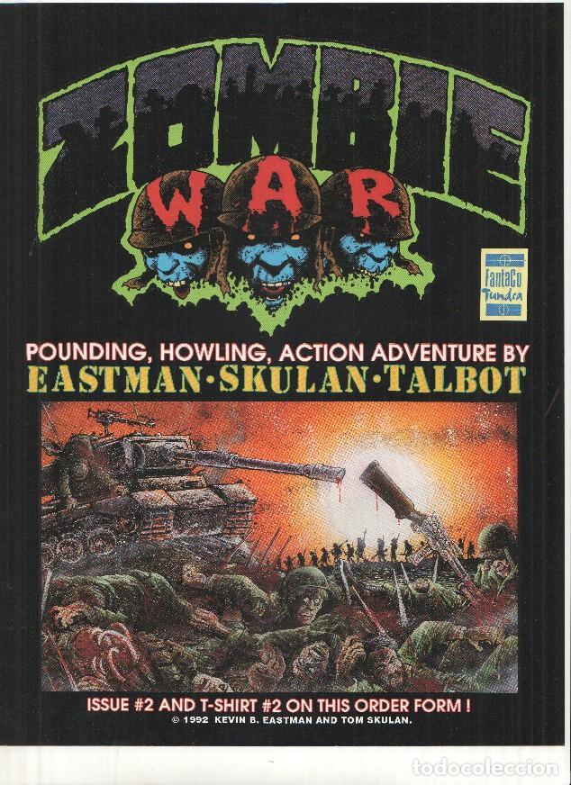 Fumetti: Folleto Publicitario: ZOMBIE WAR Numero 02 (FantaCo Tundra 1992) - Varios