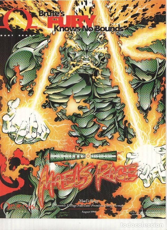 C&oacute;mics: Lamina Publicitaria: OMINOUS PRESS - Bart Sears: August 1994: MAELS RAGE (New Releases Ominous Press