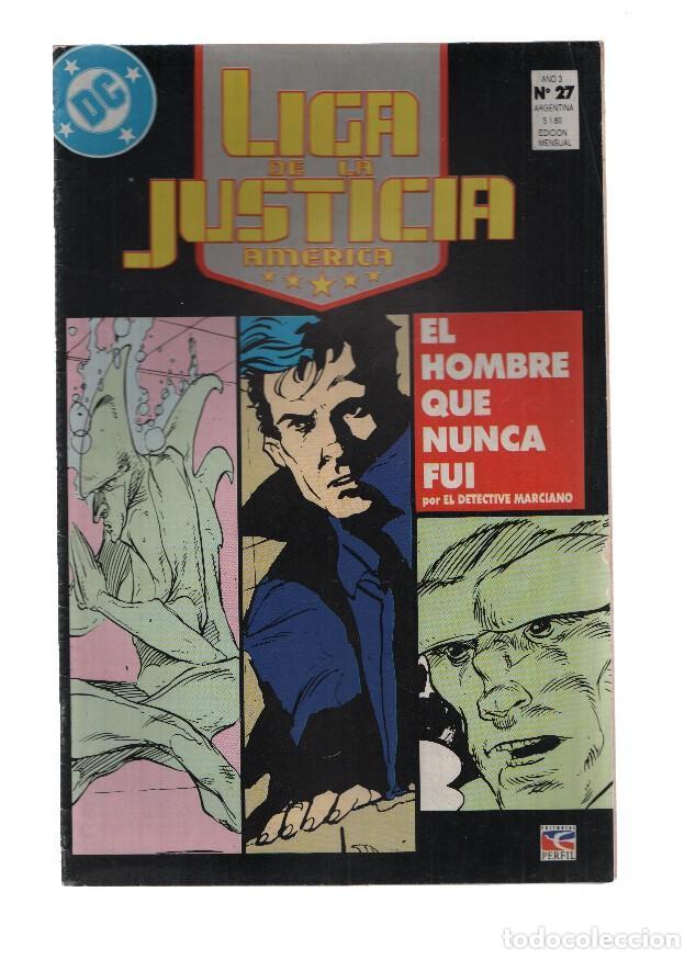 Comics : LIGA DE LA JUSTICIA AMERICA, Volumen 1, Numero 27: El Hombre que nunca fui (Perfil Editorial 1989) -