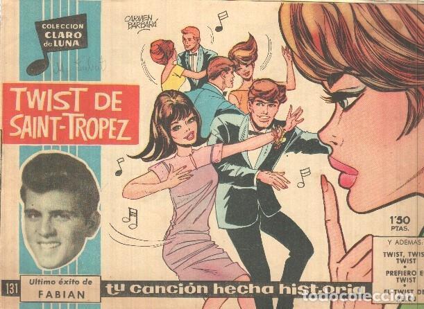 Comics: Claro de Luna numero 131: Twist de Saint Tropez (Fabian) (numerado 2 en trasera) - Fabian-Carmen bar