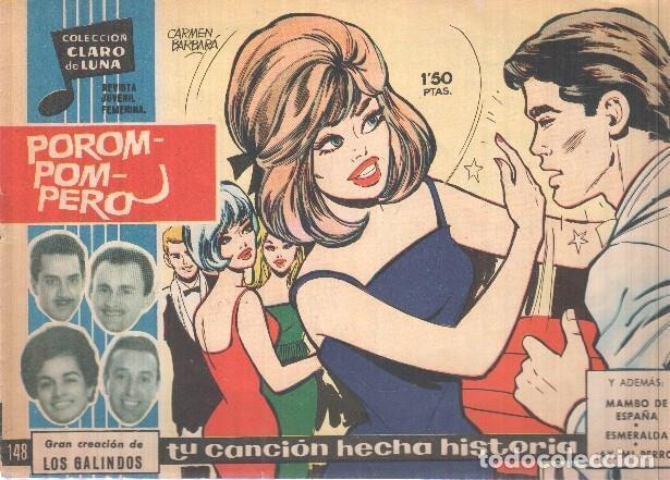 Comics: Claro de Luna numero 148: Porom-Pom-Pero (Los Galindos) (numerado 2 en trasera) - Los Galindos-Carme