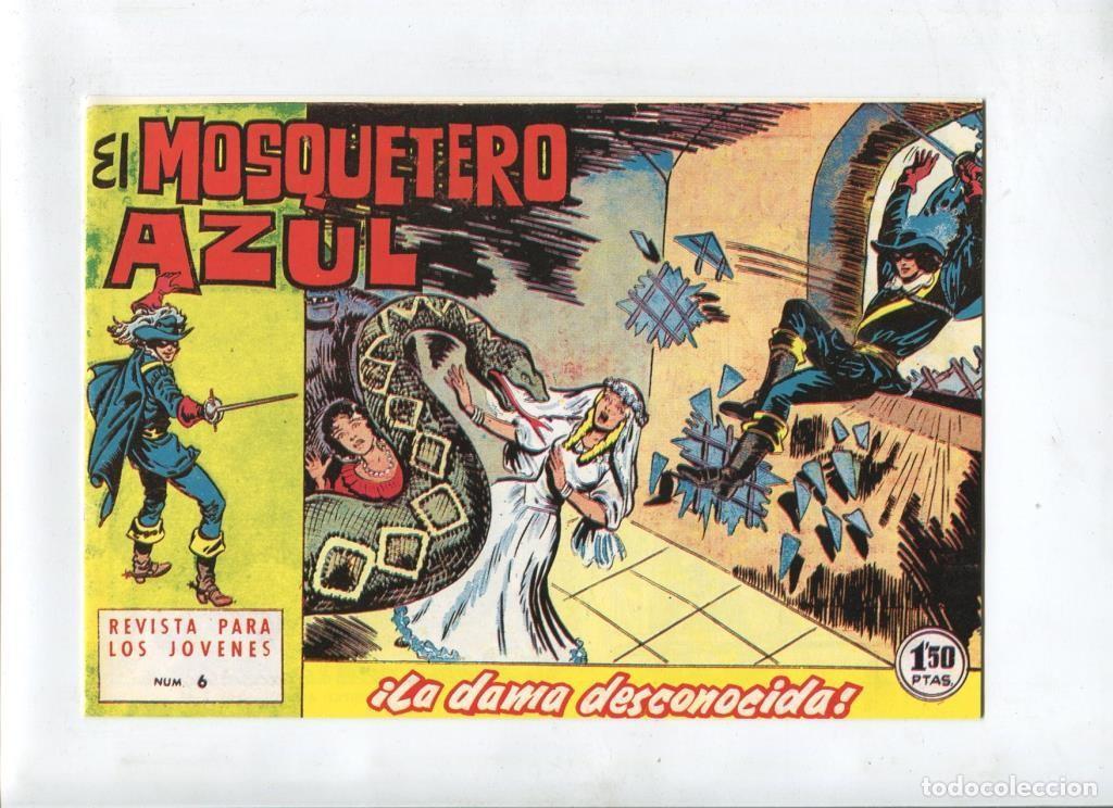 Comics: Facsimil: El Mosquetero Azul numero 06: La dama desconocida - Manuel Gago