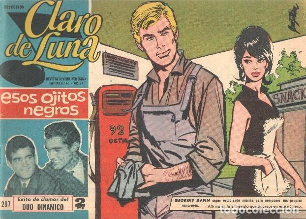 Comics: Claro de Luna numero 287; Esos ojitos negros, foto del Duo Dinamico - Miguel G.Esteban
