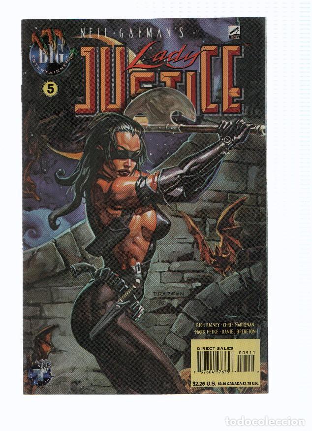 C&oacute;mics: Neil Gaiman: LADY JUSTICE, Volume 2, Numero 05: Control Freak, Part IV (Big Entertainment 1996) - C.