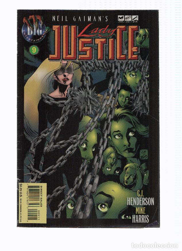 C&oacute;mics: Neil Gaiman: LADY JUSTICE, Volume 2, Numero 09: Disliked and Feared (Big Entertainment 1996) - C. J.