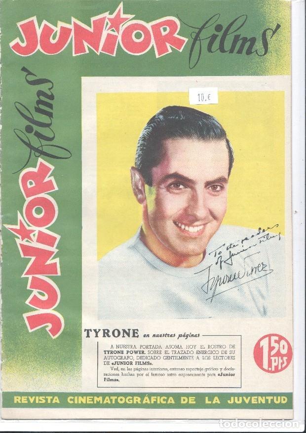 C&oacute;mics: Junior films numero 60: La dama del lago, reportaje con Tyrone Power - - Foto 1
