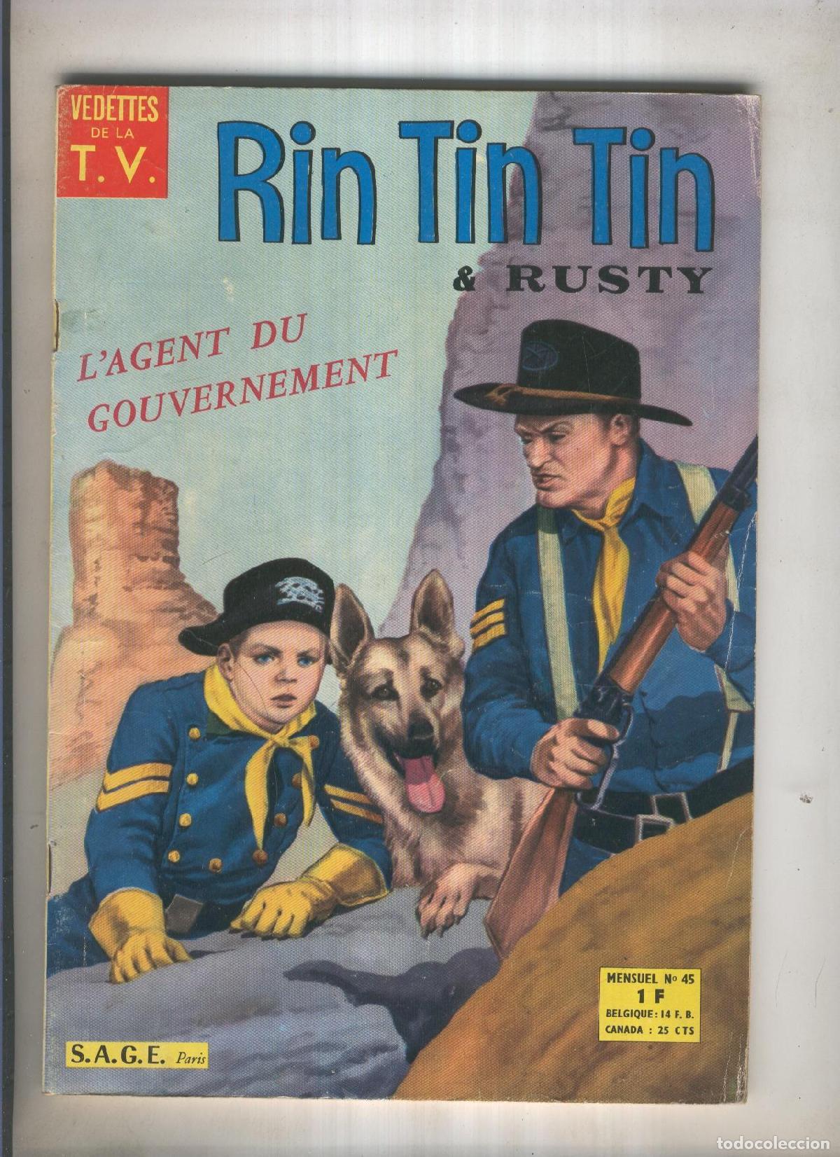 C&oacute;mics: RIN TIN TIN ET RUSTY Numero 045: Lagent du gouverment - VARIOS - Foto 1