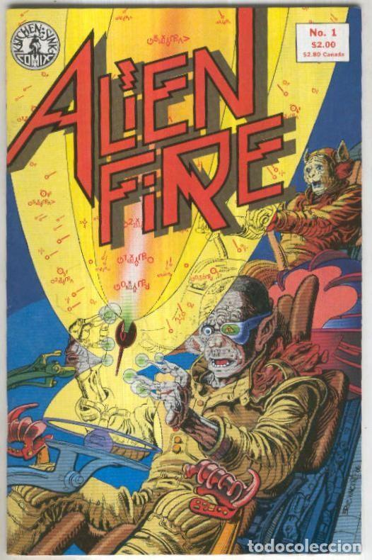 C&oacute;mics: ALIEN FIRE, Vol.1 No.01: Distant Light, Distant Country (Kitchen Sink 1987) - Anthony F.Smith