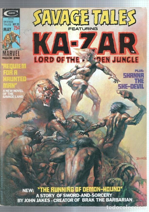 Comics: Savage Tales Featuring: Kazar lord of the hideen jungle numero 10 -