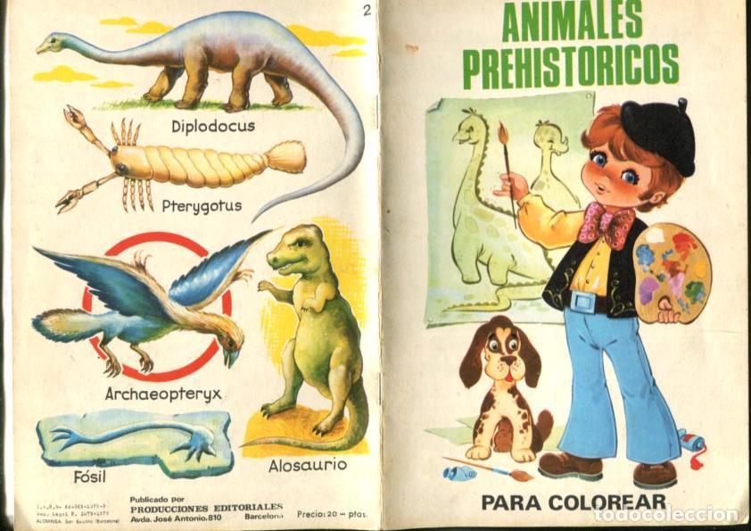 Fumetti: Cuento para colorear: Animales prehistoricos