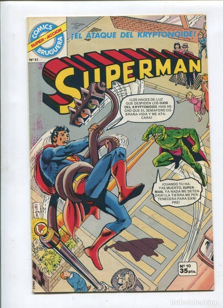 C&oacute;mics: Comics Bruguera Superman numero 10: El ataque de Kryptonoide - varios - Foto 1