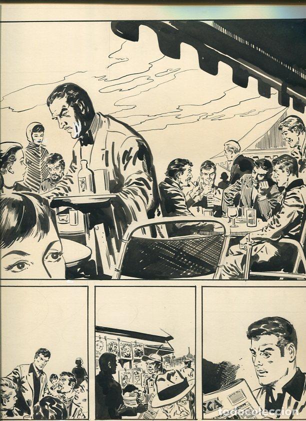 Comics: Dibujo original de: Perez, aventura tematica policiaca -