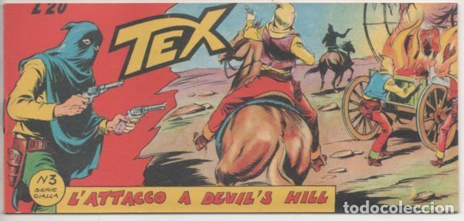 C&oacute;mics: Comic E00416: Collada del Tex L20 n&ordm; 3 Serie Gialla. LAttacco a Divils Hill - Bonelli - Foto 1