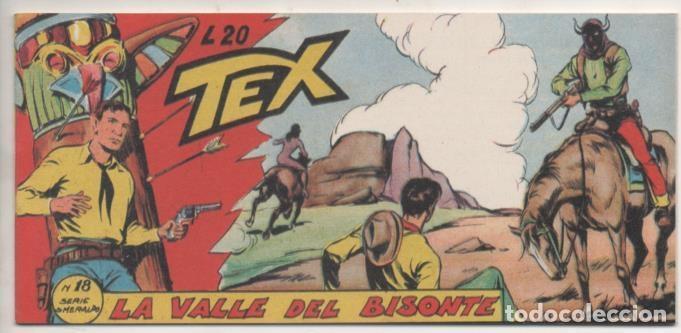 C&oacute;mics: Comic E00119: Collana del Tex L20 n&ordm; 18 Serie Smeraldo. La Valle del Bisonte - Bonelli