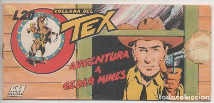 Comics: Comic E00055: Collana del Tex L20 n&ordm; 1 Serie Azzurra. Avventura a Cedar Mines - Bonelli