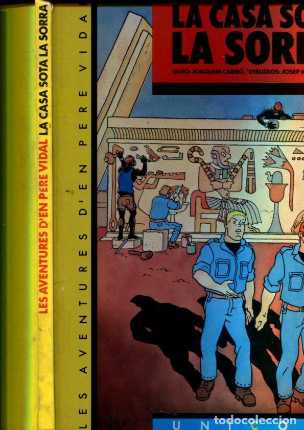 Comics: Pere Vidal : La casa sota la sorra (cello lado lomo cubriendo deterioro en el mismo) - Madorell