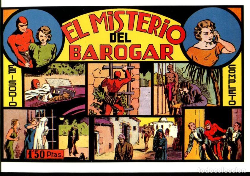 Comics: Facsimil: El Hombre Enmascarado (The Phantom) numero 12: El misterio del Barogar (trasera cromos dep