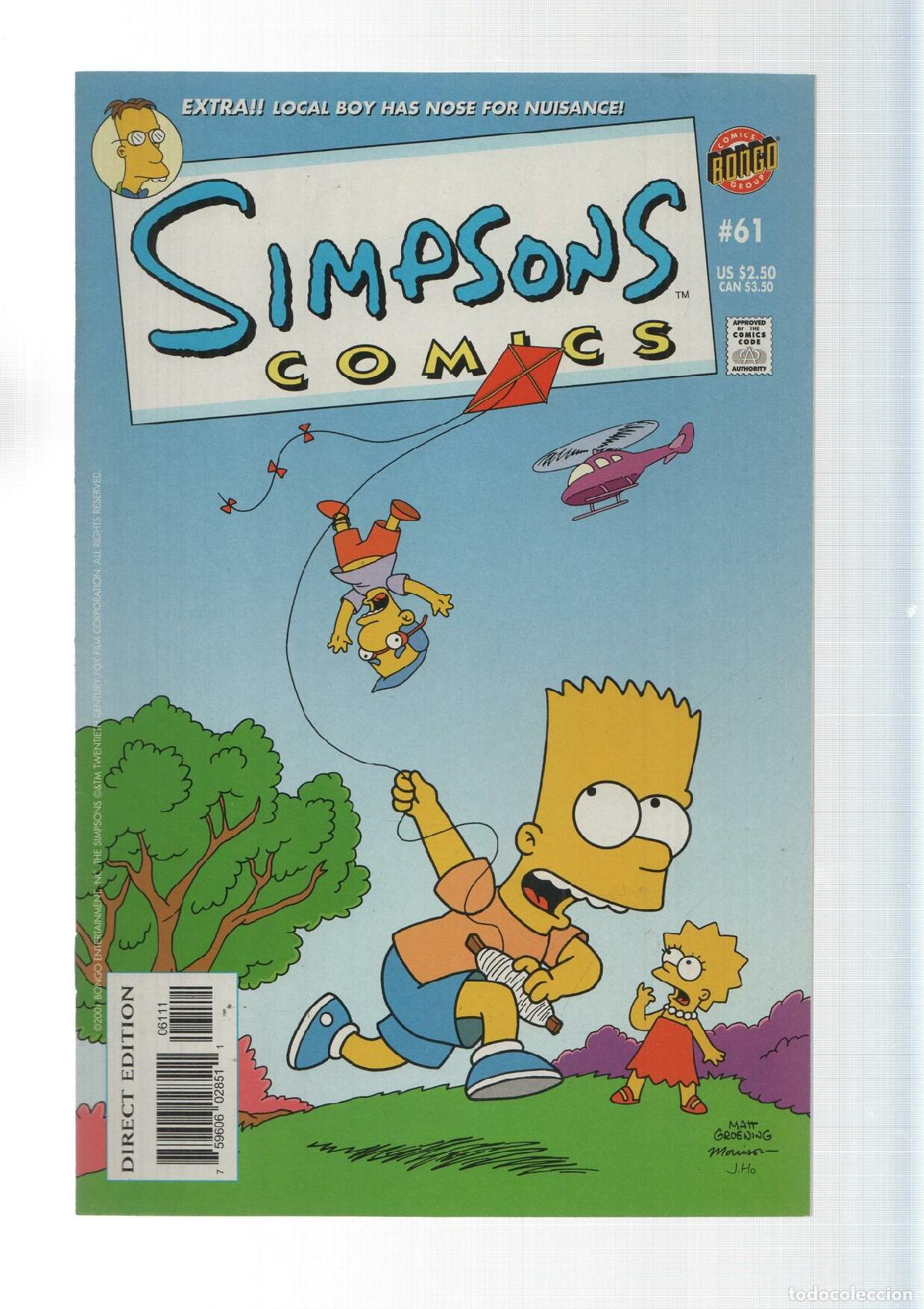C&oacute;mics: Bongo: The paper chase - Simpsons Comics numero 61 - Foto 1