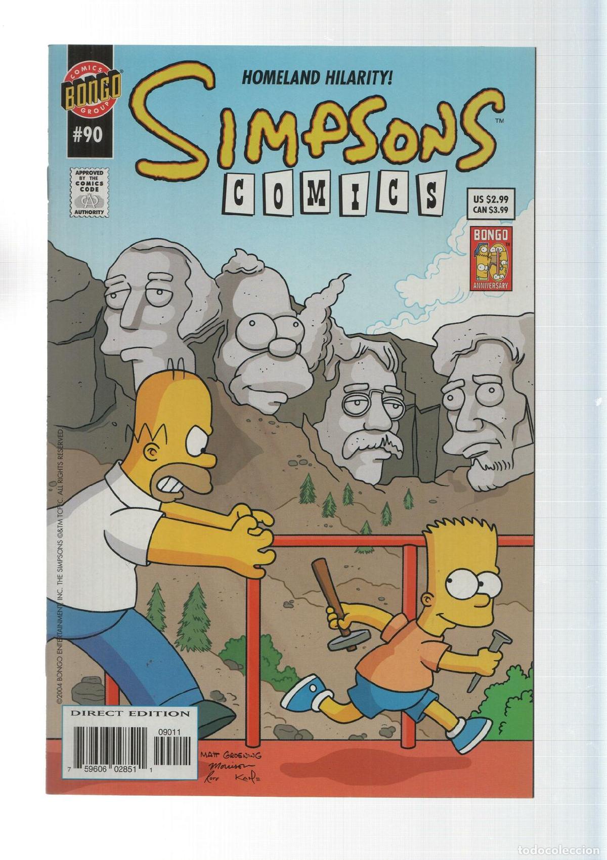 C&oacute;mics: Bongo: Homers America - Simpsons Comics numero 90 - Foto 1