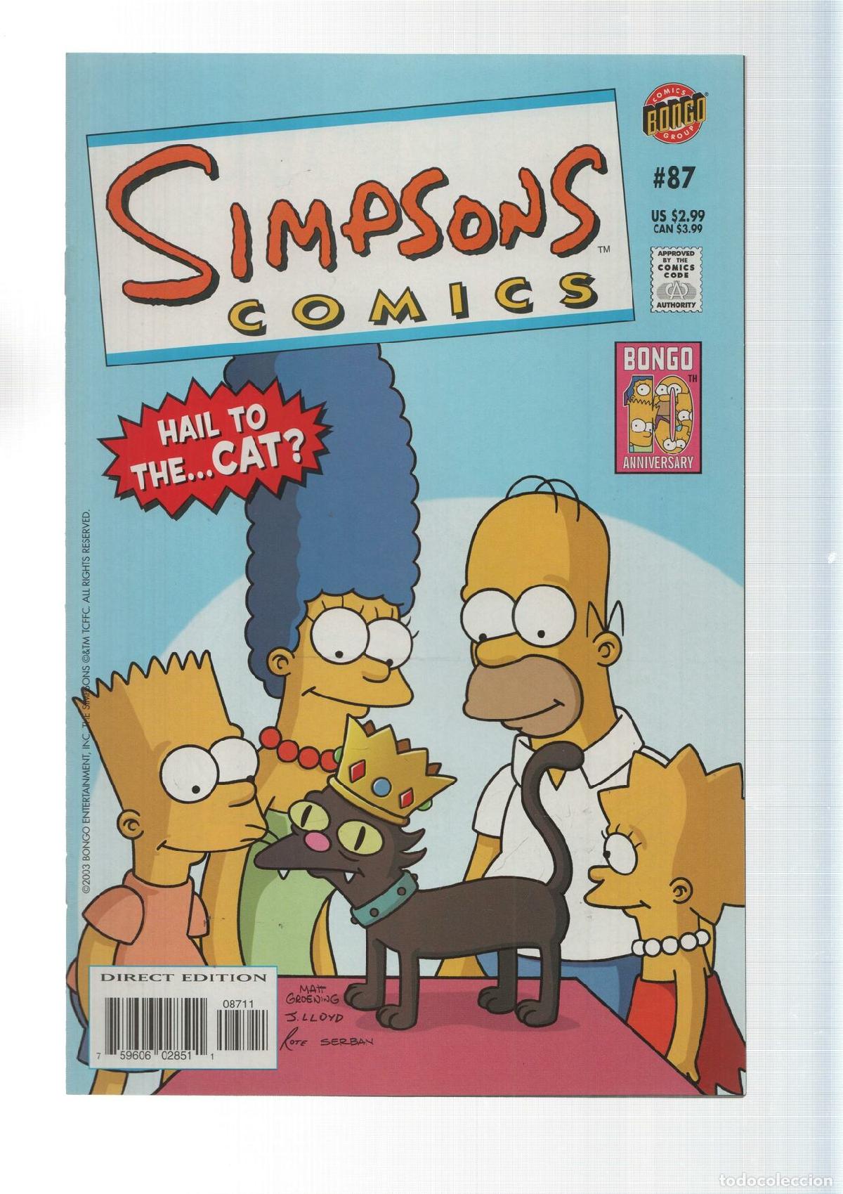 C&oacute;mics: Bongo: Hail to the cat - Simpsons Comics numero 87 - Foto 1