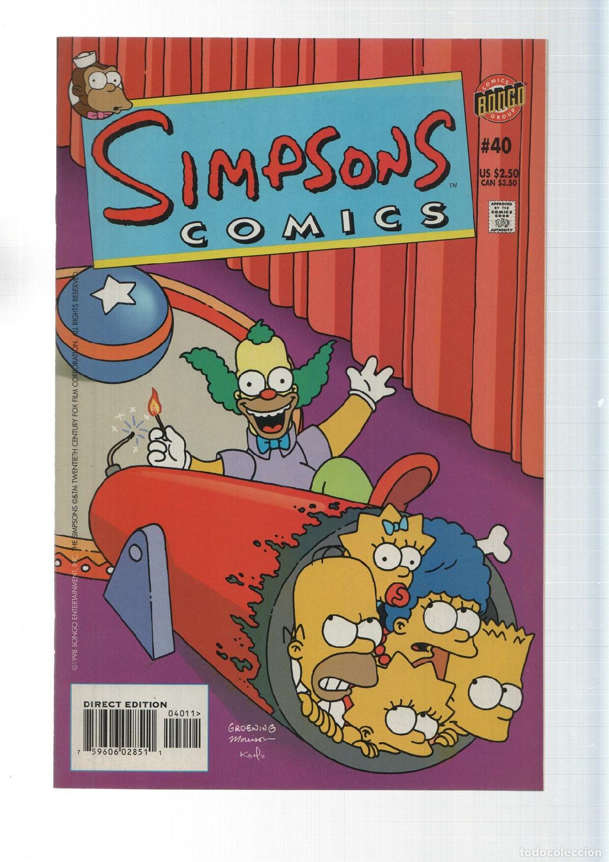 C&oacute;mics: Bongo: Sideshow Simpsons - Simpsons Comics numero 40 - Foto 1