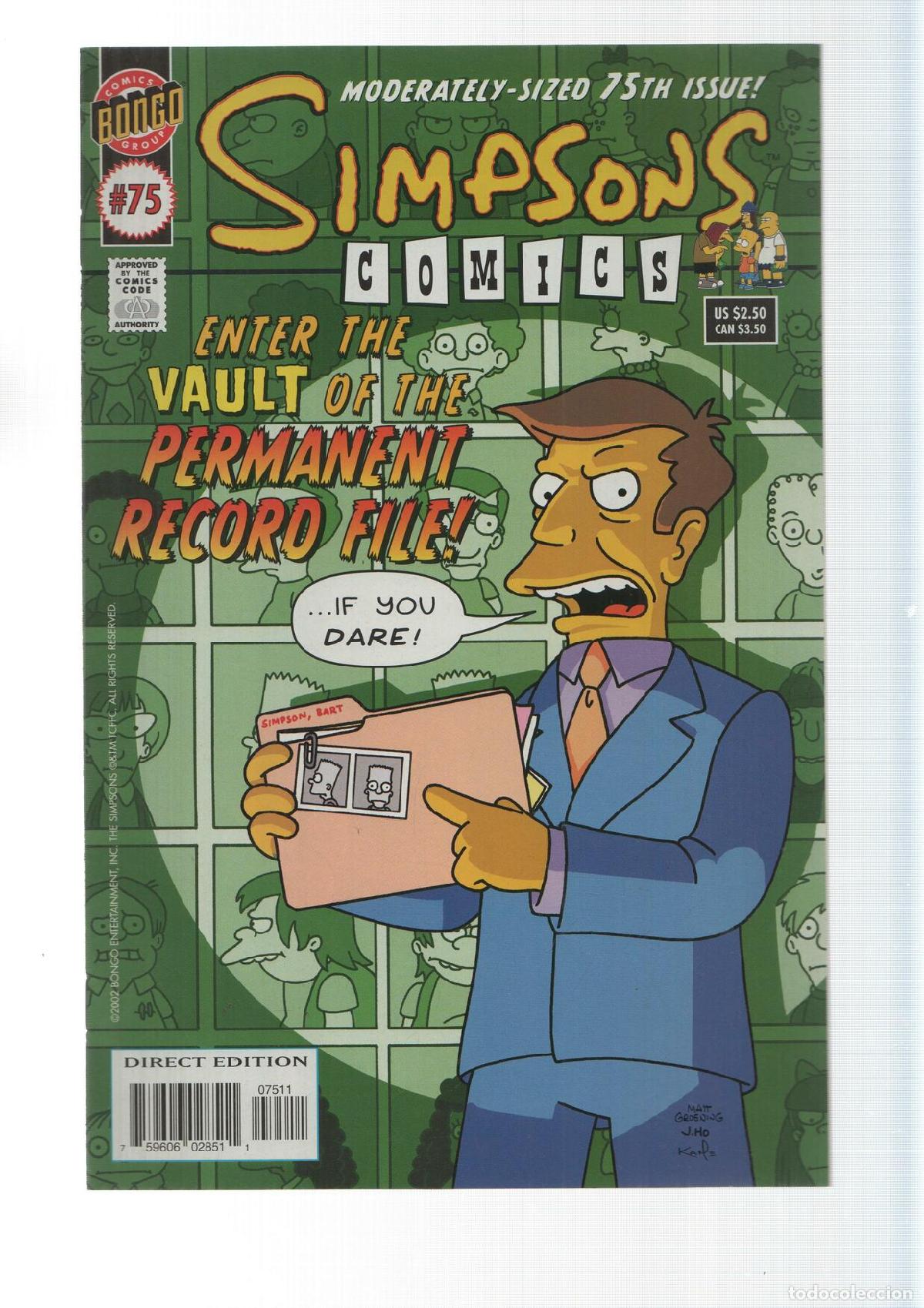 C&oacute;mics: Bongo: The permanent record room - Simpsons Comics numero 75 - Foto 1