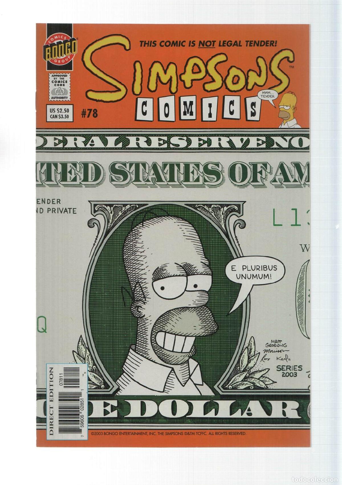 C&oacute;mics: Bongo: The Buck Stops Everywhere - Simpsons comics numero 78 - Foto 1