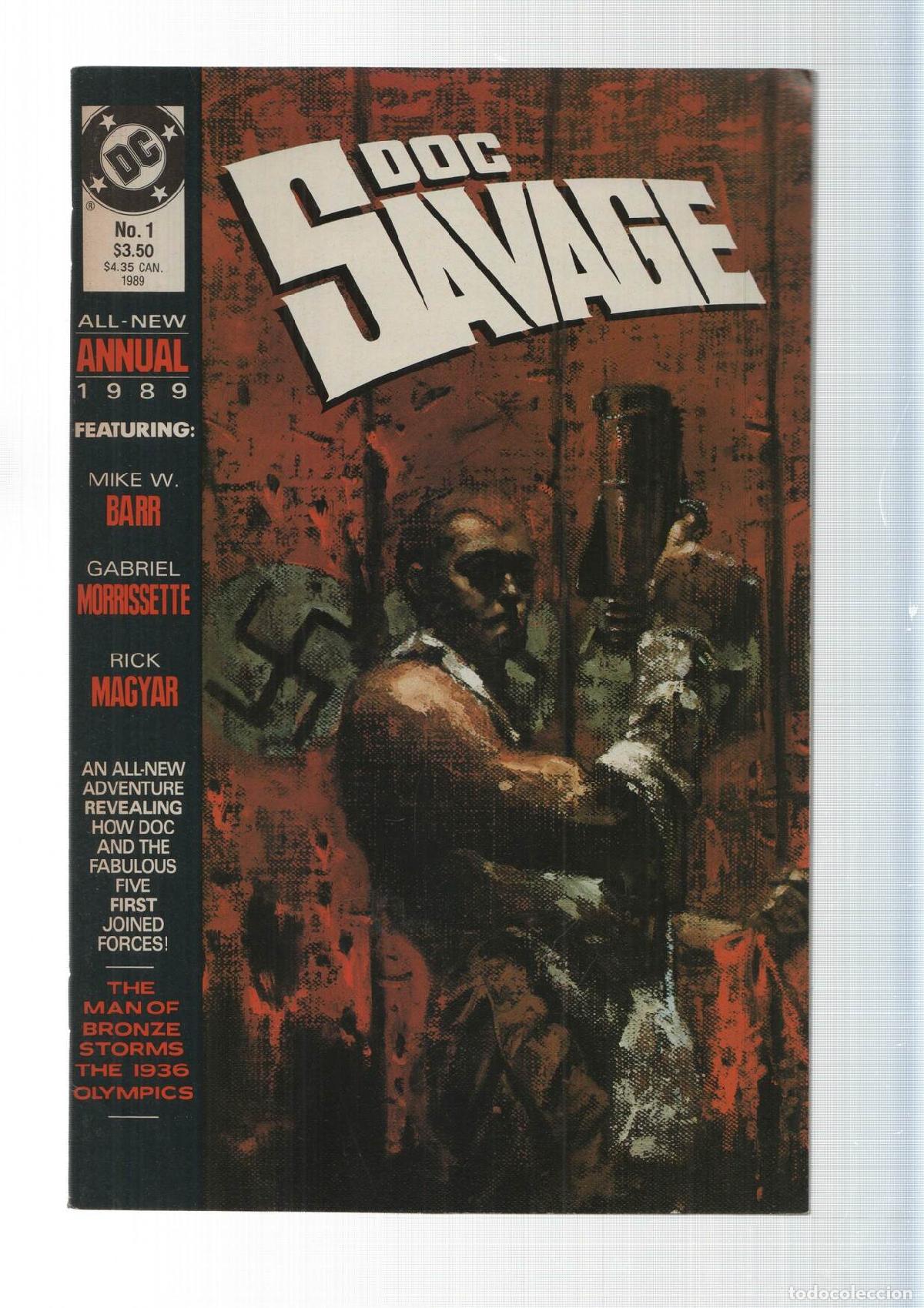 C&oacute;mics: DC Comics: Doc Savage Annual 1, 1989. Mike Barr - Foto 1