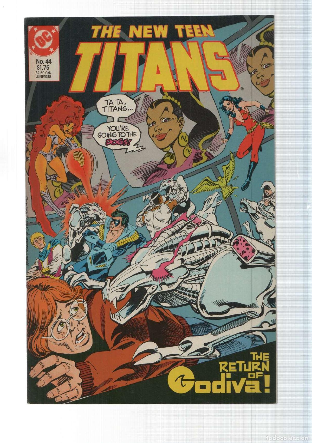 Comics: DC Comics: The return of Godiva - The New Teen Titans 44 by Wolfman
