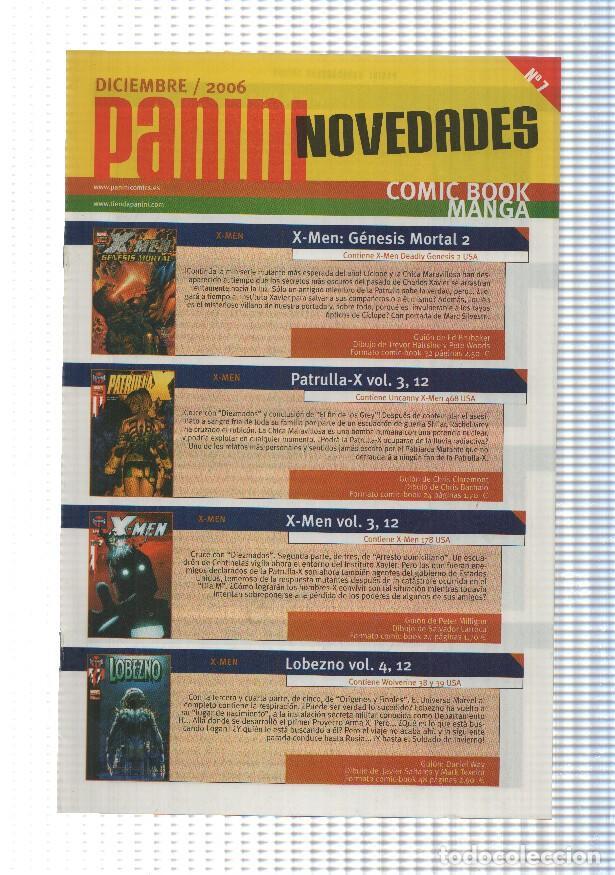 C&oacute;mics: Panini catalogo, novedades num 7, Diciembre 2006. Comic Book Manga