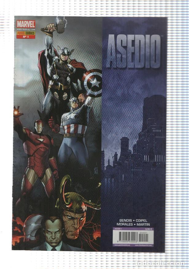 Fumetti: Panini: Asedio num 1, 2010. Marvel. Bendis