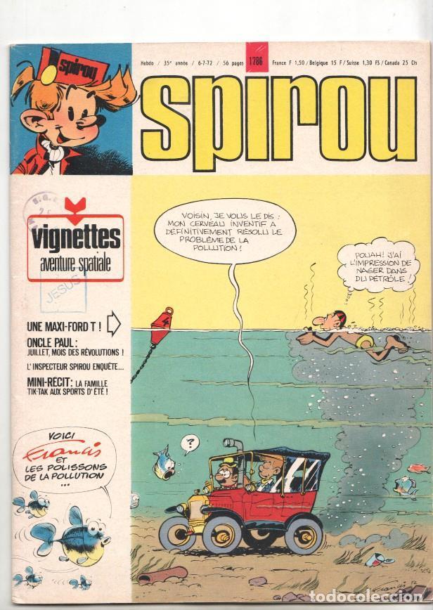 C&oacute;mics: Revista Spirou num 1786: 6/7/72 (FALTA EL POSTER) - FORD T antipollution - NULL