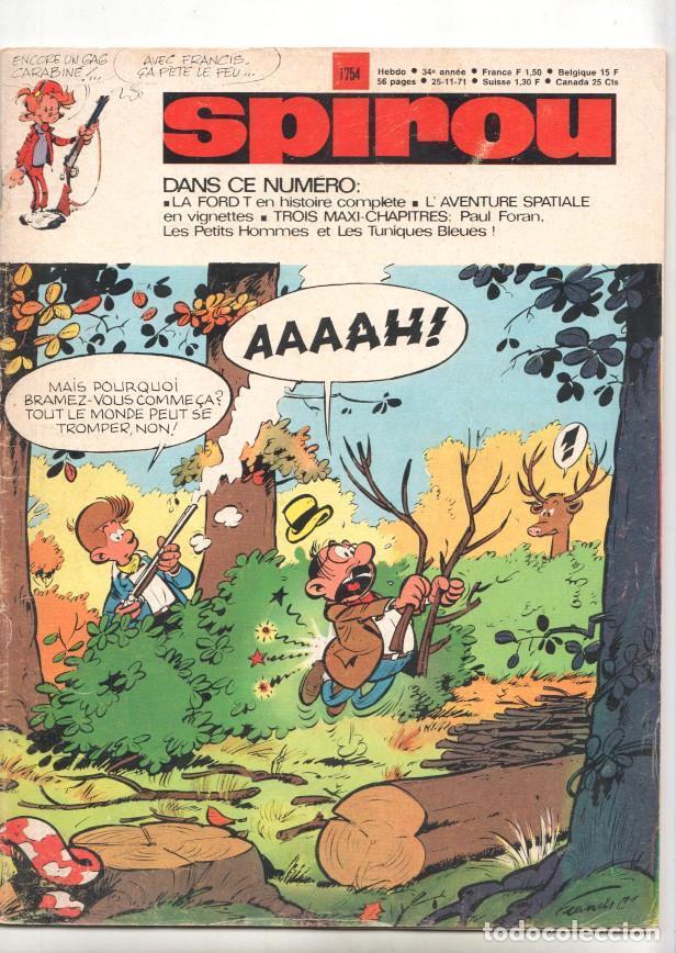 C&oacute;mics: Revista Spirou num 1754: 25/11/71 - LA FORD T en histoire complete - NULL