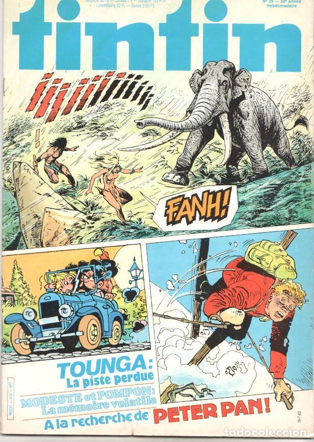 C&oacute;mics: Revista Tintin num 29, a&ntilde;o 38, 19-7-83: Tounga - la pista perdue - varios