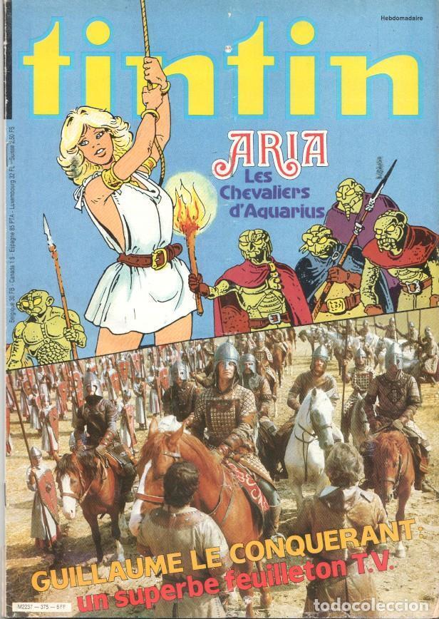C&oacute;mics: Revista Tintin num 375, a&ntilde;o 24, 16/11/82. Guillaume le conquerant un superbe feuilletion T.V. - vari
