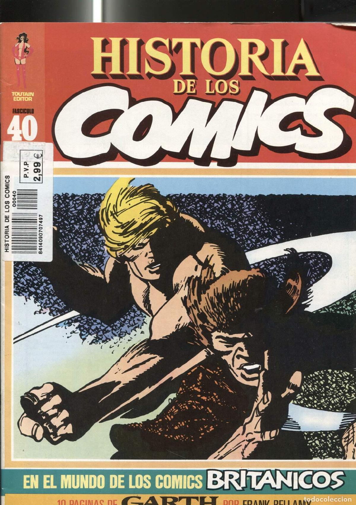 C&oacute;mics: Toutain: Historia de los comics numero 40: comics britanicos: Garth de Frank Bellamy - Varios