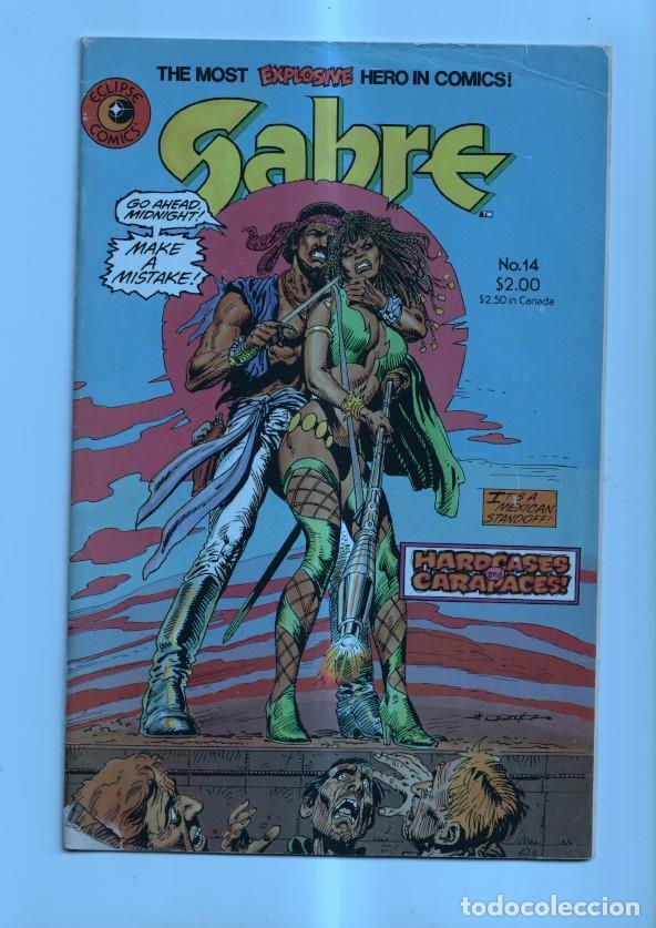 C&oacute;mics: Eclipse Comics SABRE numero 14 (cubierta con algun deterioro) - Varios - Foto 1