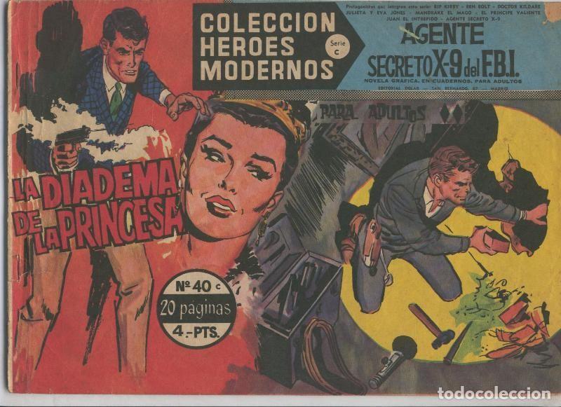 Comics: Heroes Modernos serie C, numero 40: Agente Secreto X-9 del FBI: numerado 2 en trasera - Bob Lewis