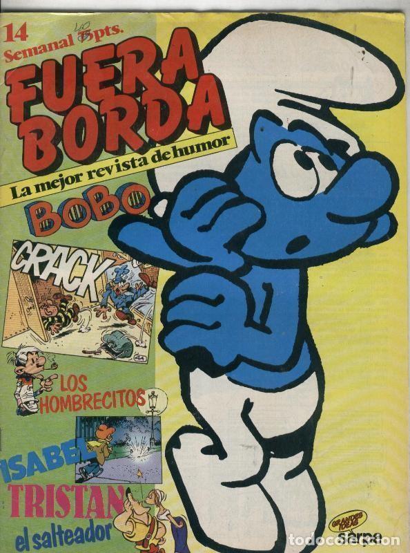 Comics: Fuera Borda numero 14: poster central Los Caimanes o Yacares (numerado 1 en trasera) - Varios